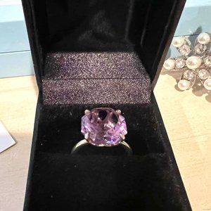 T&Co Amethyst Octagonal Silver Sparkler